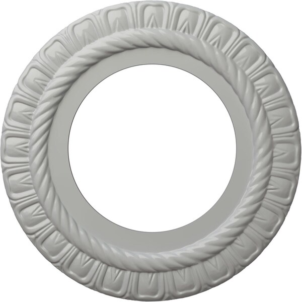 Ekena Millwork Claremont Ceiling Medallion (Fits Canopies up to 7"), 10 5/8"OD x 5 3/4"ID x 1/2"P, Frost CM10CLFRF - main